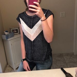 Cotton tee with chevron